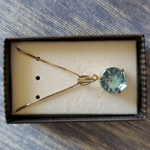 Aquamarine pendent necklace